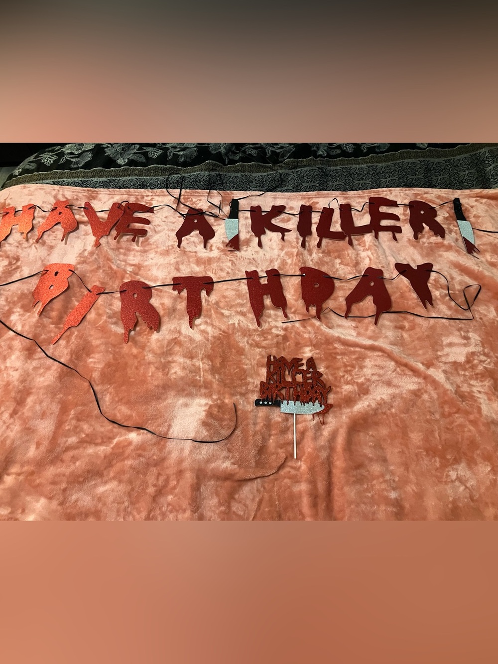 “Have a Killer Birthday” Party Decorations